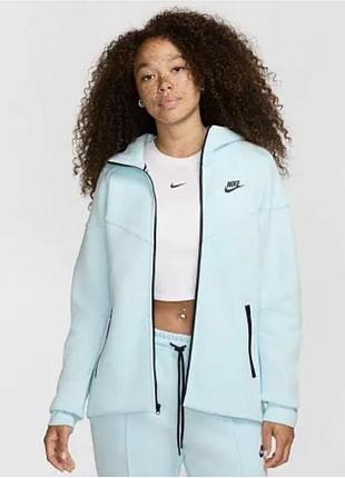 Жіноча олімпійка nike tech fleece блакитна
