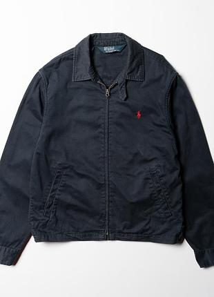 Polo ralph lauren vintage harrington bomber jacket navy blue  [jmh017526]