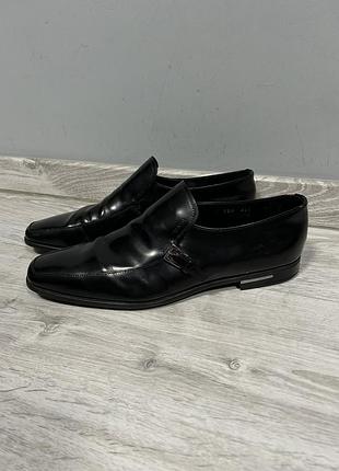 Шкіряні туфлі, монки prada