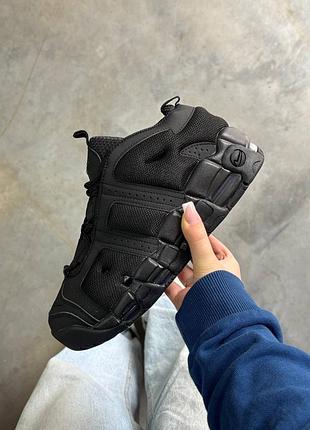 Nike air more uptempo low black