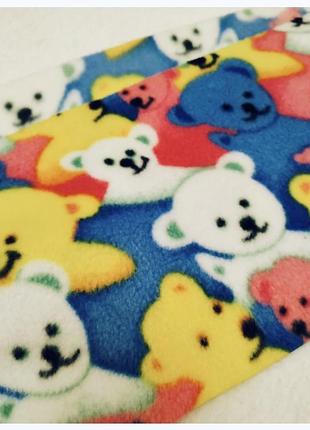 Теплый флисовый детский шарф с принтом care bears 3
