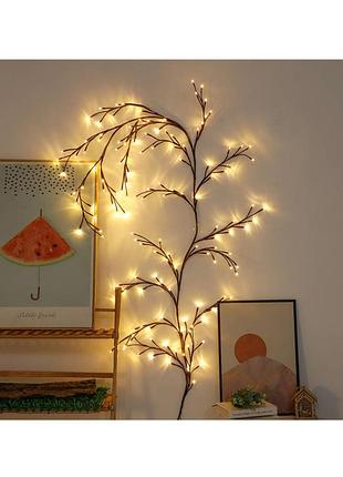 Светодиодная гирлянда «виноградная лоза / ветви ивы» ciscotu willow vine lights, 2.3 м, 144 led, теплый свет