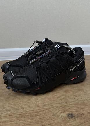 Трейлові кросівки salomon speedcross 4 black trail sneakers