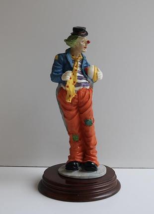 Винтажная статуэтка клоуна the leonardo collection circus clown , 1991
