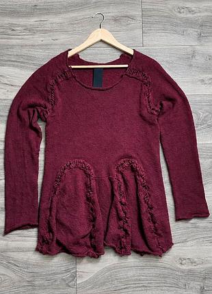 Авангардный женский пуловер / свитер rundholz merino wool 100%! size:m! оригинал