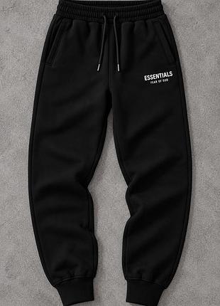 Брюки флисовые fear of god essentials черные m