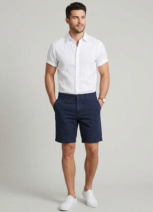 Мужские шорты чинос lee slim chino short (w32) / темно-синие шорты lee