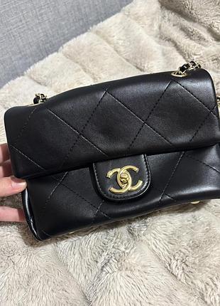 Сумка нова чорна chanel 5