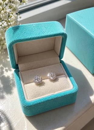 Сережки tiffany срібло 925 гвоздики