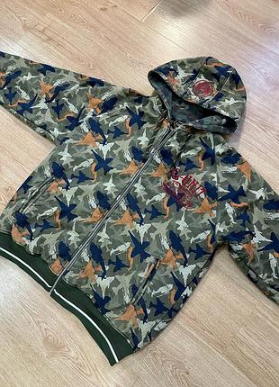Вінтажна куртка-худі avirex x g-unit camo heavyweight 2xl (y2k)