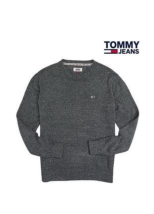 Оригінальний чоловічий светр tommy jeans сірий розмір s m томі хілфігер хілфіджер джинс hilfiger котновий бавовняний вільний