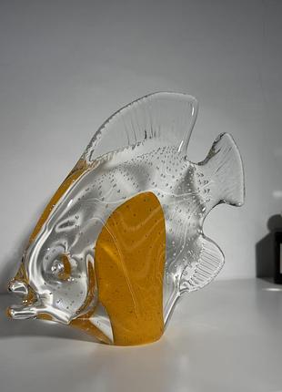Декоративна скляна рибка статуетка bohemia glass iris 🐠 ☝️ відправка здійснюється після повної оплати на карту.