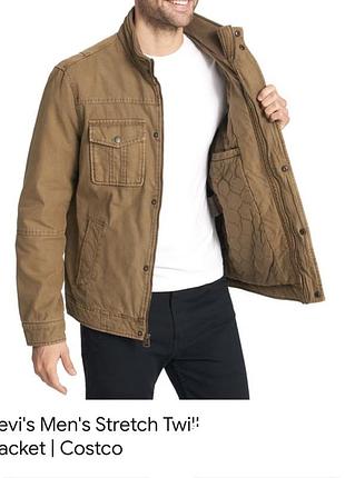 Утеплённая куртка levis men’s  twill jacket в стиле милитари-карго