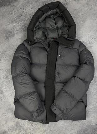 Зимова куртка moncler сірого кольору s m l нова