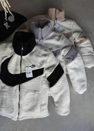 Nike nocta зимняя куртка серая двусторонняя xxl, xl