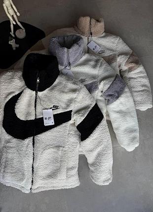 Nike nocta куртка двусторонняя серая xl, xxl зимняя