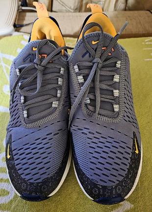 Кросівки nike air max 270 сіро-жовті 39 розмір 24,5 см