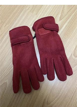 Перчатки женские красные