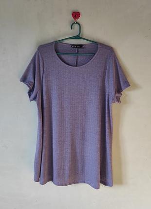 Бузкова фактурна туніка-кльош yours swing tunic розмір 50-52 (uk 22-24),3xl / 4xl