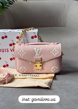 Сумка pochette métis east west bag bicolor pink/white💞