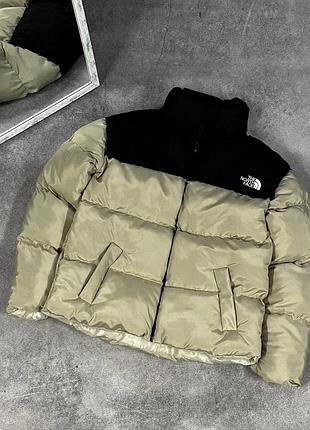 Зимова бежева куртка the north face, розмір s, нова