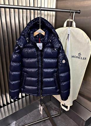 Чоловіча куртка moncler на зиму, синя колірна гама, s, l, 3xl