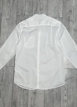 Чоловіча сорочка h&m біла s бавовна 3