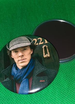 Круглий магніт шерлок холмс бенедикт камбербетч sherlock1 фото