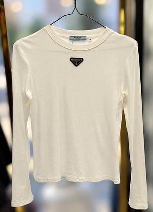 Лонгслив в рубчик prada