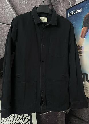 Чоловіча куртка-сорочка folk clothing оригінал m чорна сорочка овершот / оверширт