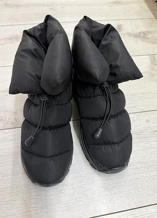 Черевики h&m дутіки чорні на платформі 7