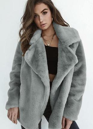 Теплая плюшевая шубка h&m