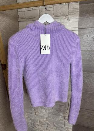 Жіночий светр травичка пухнастий zara l