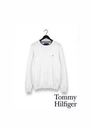 🤍 фірмовий світшот tommy hilfiger (м, стан ідеальний)