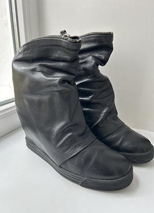 Снікерси у стилі rick owens шкіряні