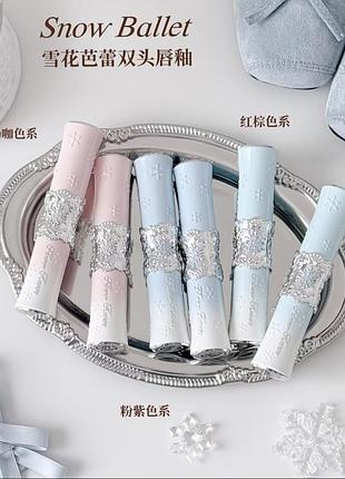 Flower knows ✨
помада-блиск для губ 
snow ballet lip gloss