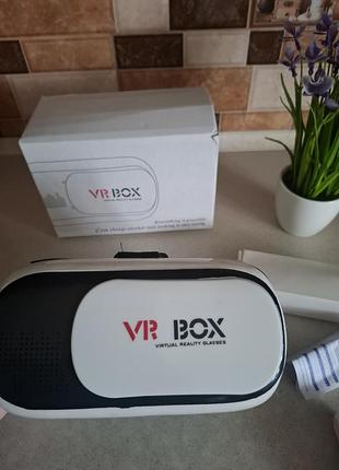 Окуляри віртуальної реальності vr box біло-чорні
