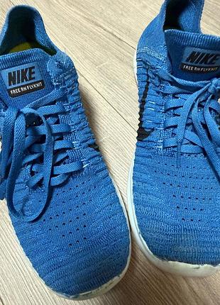 Nike free rn flyknit беговые спортивные кроссовки размер 40 стелька 25-25,5см