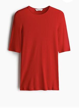 Яскрава червона кофтинка / лонгслів h&m edition.