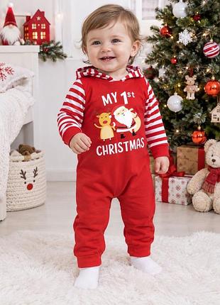 Новорічний ромпер my first christmas 90 р. новий рік різдво