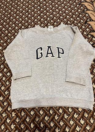Світшот gap сірий з написом