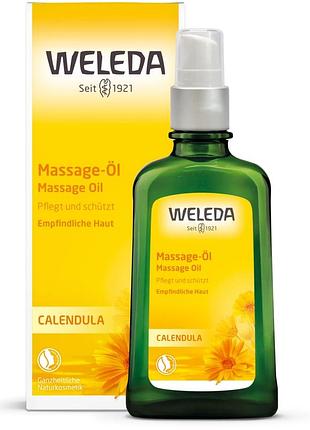 Масажна олія для тіла weleda calendula massage oil