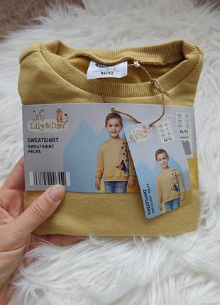 Утепленный свитшот кофта мальчишку 1,5-2р 86-92р 18-24мес
