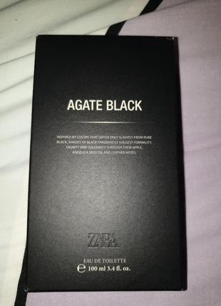 Agate black 100ml edt zara3 фото