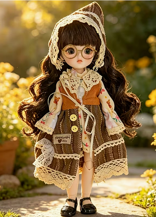 Игрушка коллекционная подвижная шарнирная кукла девочка арт.0054
