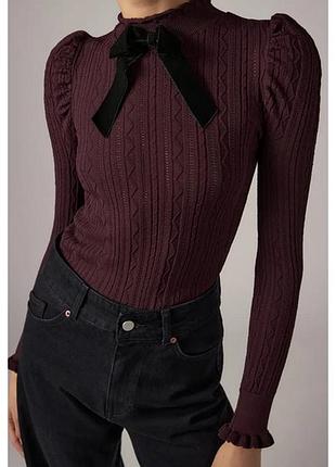 Гарний джемпер з бантом zara