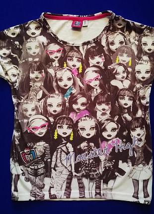 Детская футболка monster high монстр да