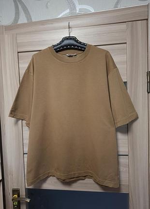 Футболка оверсайз uniqlo u (карамельно-горчичная)