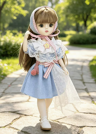 Игрушка коллекционная подвижная шарнирная кукла девочка арт.0053