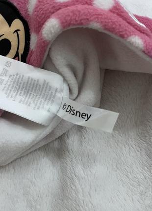 Теплая шапочка для девочки с минни маус от disney. 4